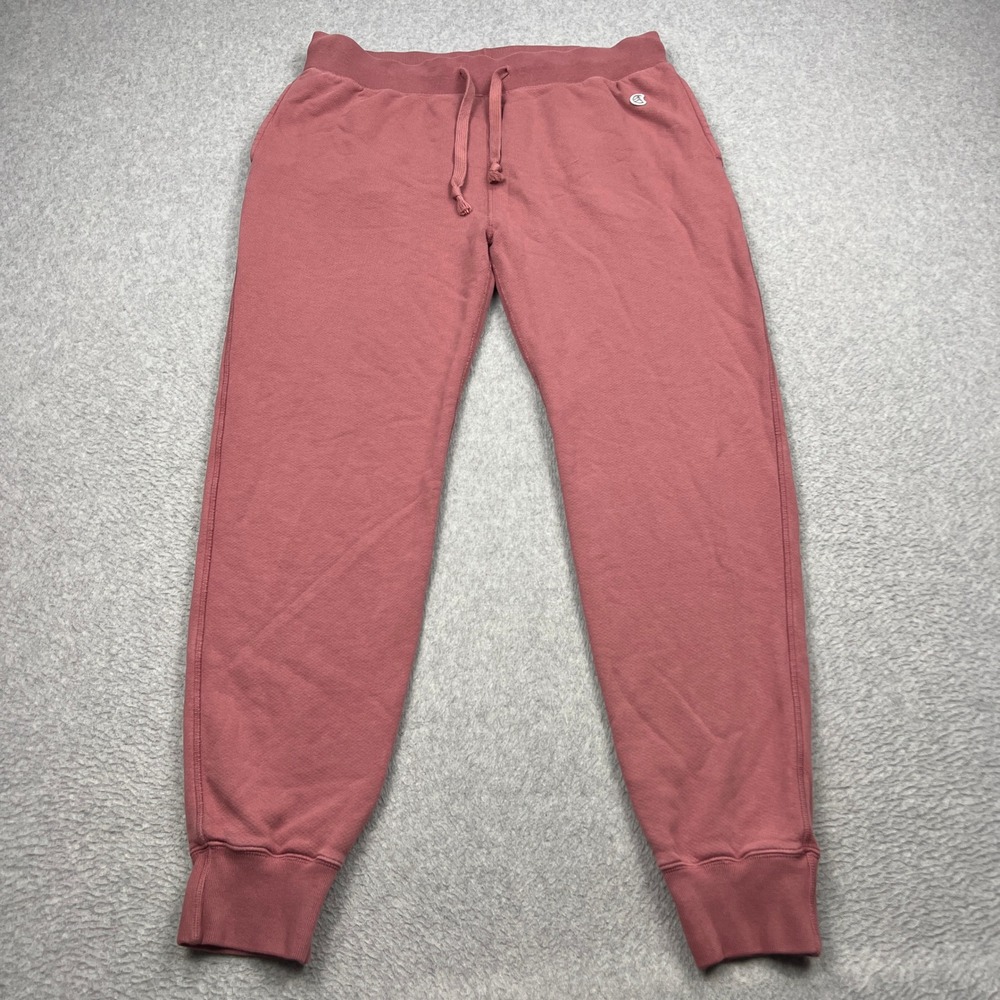 Champion x Todd Snyder Sweatpants Mens Large Pink French Terry Slim Joggers Logo